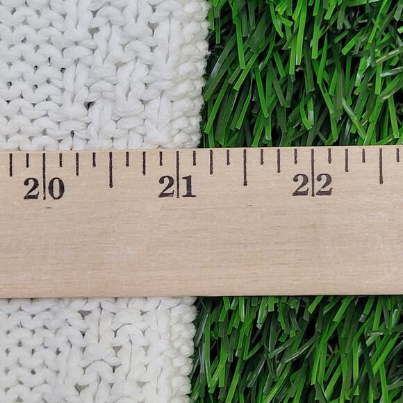 Vintage 70s French MOD Sweaters Womens Medium 21x23 White - Picture 9 of 10